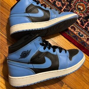Air Jordan Blue and Black Sneakers